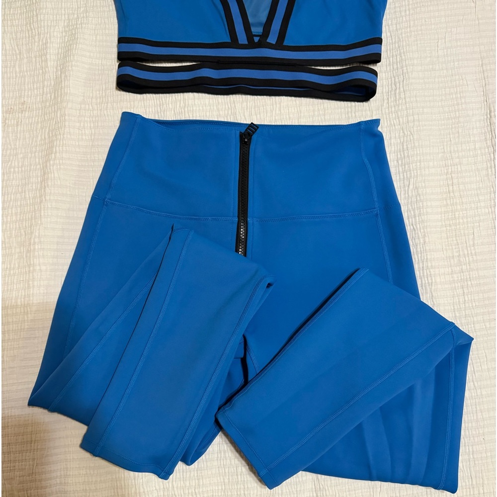 Solid and Striped workout outfit- sold as a set! Size medium in both pieces